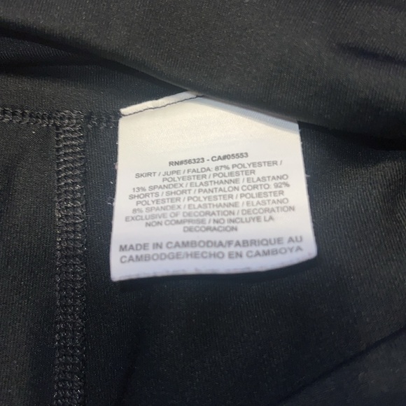 Nike Drifit Black Skort w White Accents Size Small - Picture 5 of 6